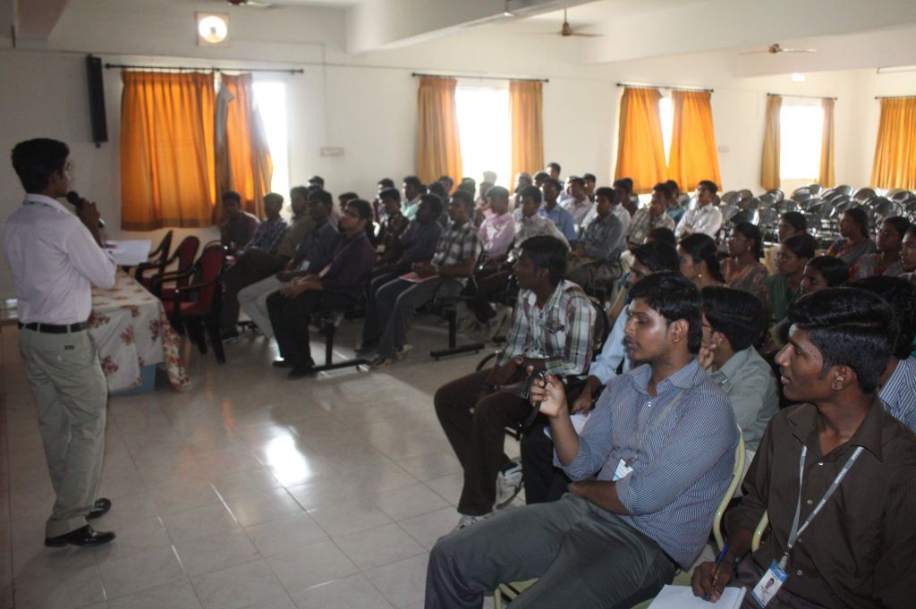 Quiz Master Shooting a Question to the Audience IET Members