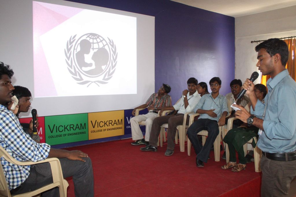 A Mechanical Engineering Student Conducting Quiz Competition