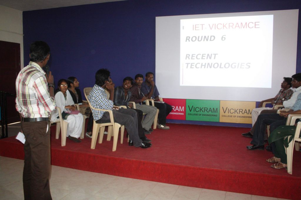 A Mechanical Engineering  IET Student Member Conducting Quiz Competition
