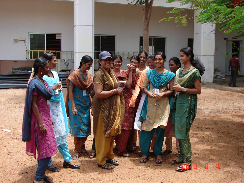 Students sharing a lighter moment during the interaction