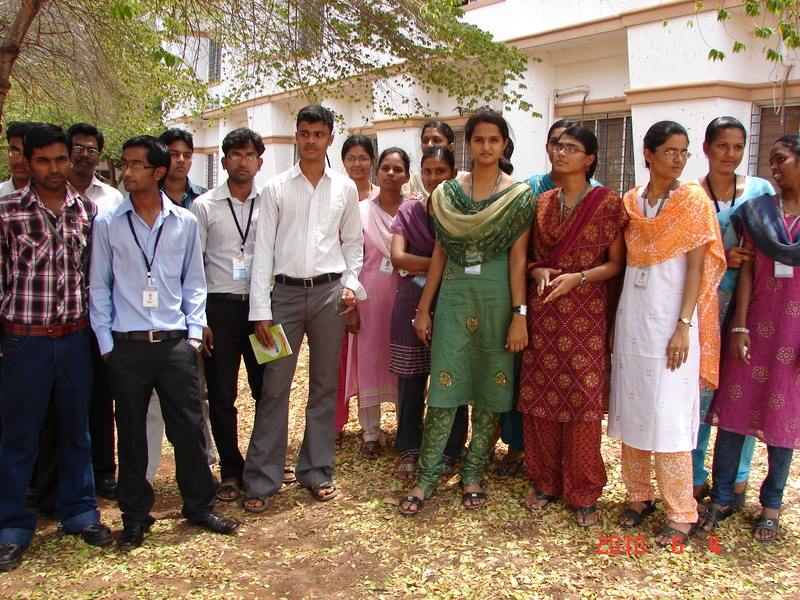 Students answering questions posted by hindu personnel