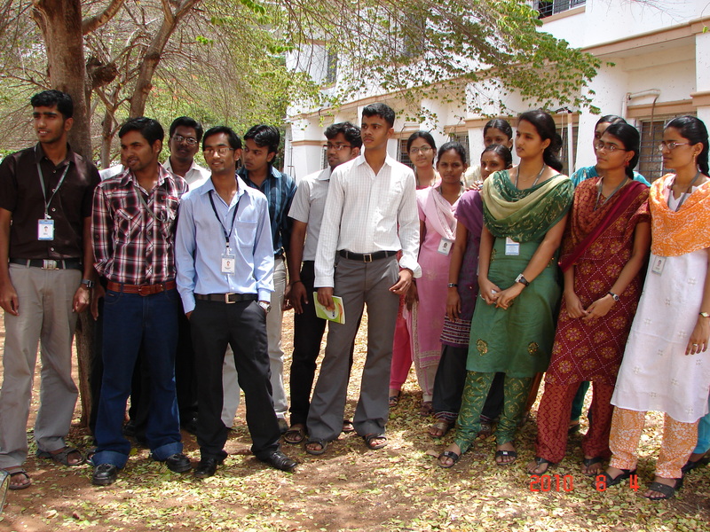 Students during the interaction
